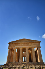 Obraz premium The Valley of the Temples is an archaeological site in Agrigento, Sicily, Italy.
