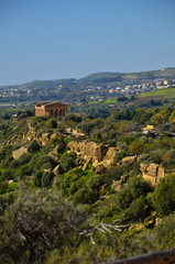 Obraz premium The Valley of the Temples is an archaeological site in Agrigento, Sicily, Italy.
