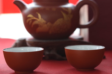 中国伝統的なお茶セットの器