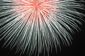 綺麗な夜空の花火