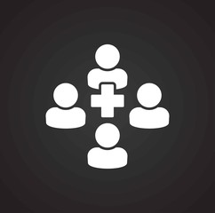 Business people related icon on background for graphic and web design. Simple illustration. Internet concept symbol for website button or mobile app.