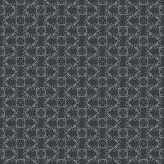 Dark decorative wallpaper seamless pattern vector illustration