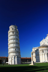 Leaning Tower in the city of Pisa, Italy