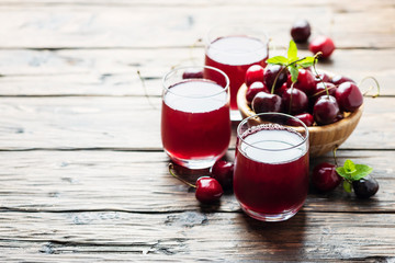 Summer cherry juice