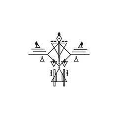 Fototapeta na wymiar Stylish figure pattern on a white background. Ethnic figure pattern. Geometric cultural national pattern