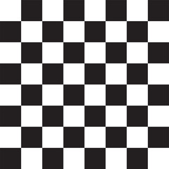 Fototapeta premium Geometric Seamless Chessboard Pattern With Squares. Black And White Tile Vector Illustration.