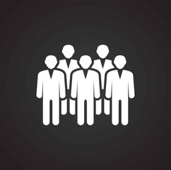 Business people related icon on background for graphic and web design. Simple illustration. Internet concept symbol for website button or mobile app.