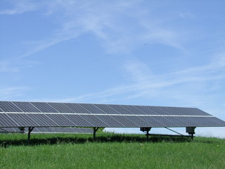 solar panels on roof