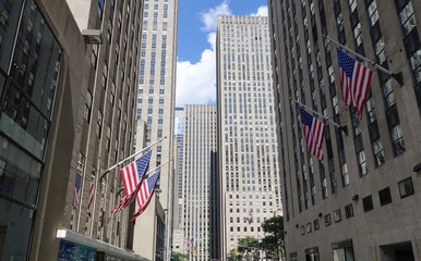 Beautiful New York cityscape and high rise buildings