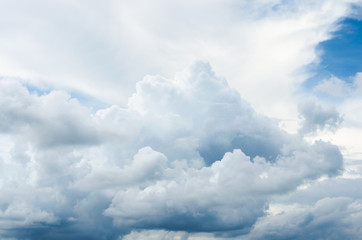 Naklejka na ściany i meble tranquil with beautiful cloud and blue sky background.