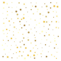 Gold stars. Confetti celebration