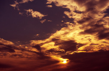 綺麗な夕焼けの空
