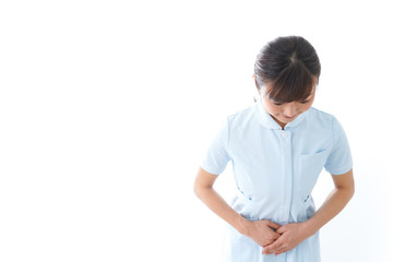 ご挨拶をする看護師