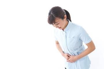 ご挨拶をする看護師
