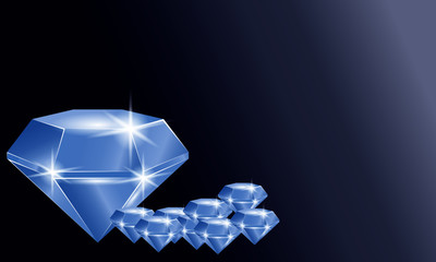 diamond on black background