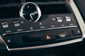 Obraz premium Car screen multimedia system. Interior detail.