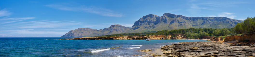 Panoramic View At Sierra de Llevant Mallorca Spain