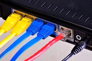 The router - Internet connection, the world wide web. Router — network device for Internet access...