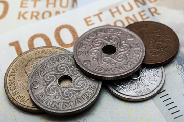 Danish kroner, currency from denmark in europe 