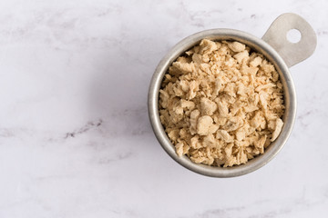 Vegetable Protein in a Measuring Cup