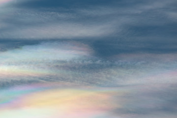 Rainbow clouds