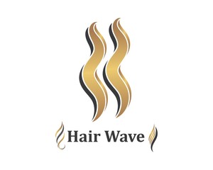 Naklejka premium hair wave icon vector illustratin design symbol of hairstyle and salon