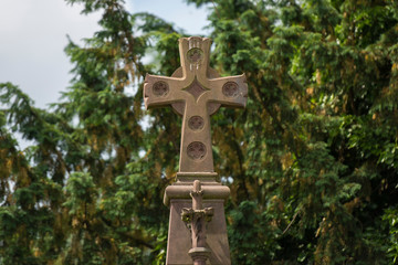 Friedhof, Kreuz, Engel