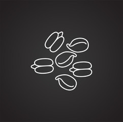 Cereal related icon on background for graphic and web design. Simple illustration. Internet concept symbol for website button or mobile app.