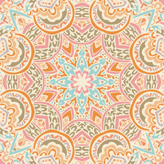 Abstract mandala doodle style background pattern ornamental