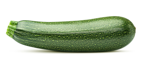 zucchini isolated on white background, clipping path, full depth of field