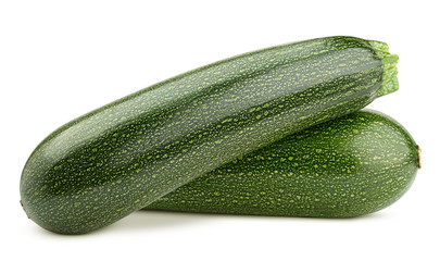 zucchini isolated on white background, clipping path, full depth of field