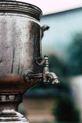 An old Russian samovar, tea urn