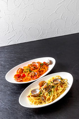 スパゲッティ　ボンゴレ　イタリアン　Gourmet of spaghetti vongole Italy