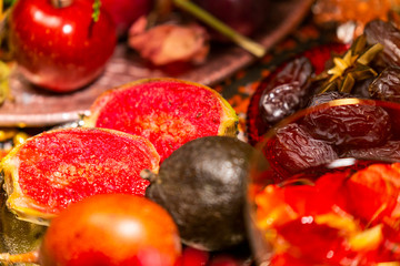 Close Up of Winter Fruits