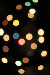 Blur blurred defocused christmas lights bokeh light dots