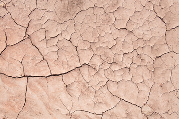 Mud crack,Brown cracked ground texture or background.