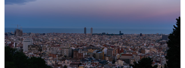 Sunset in Barcelona