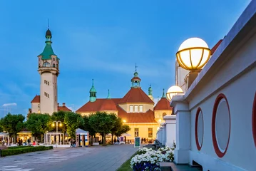 Crédence de cuisine en verre imprimé La Baltique, Sopot, Pologne Square and promenade architcture landmark in Sopot
