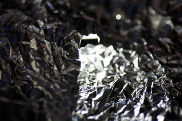 Aluminum foil macro abstract background fine art in high quality prints products fifty Megapixels