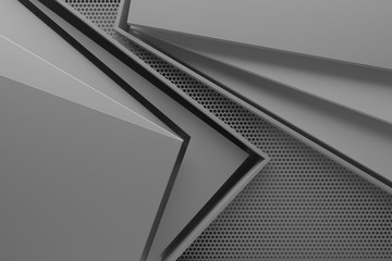 modern gray space graphic background texture pattern 3d illustration