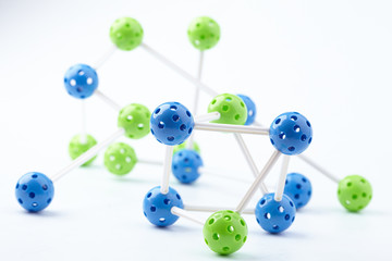 Molecular Structure on the white