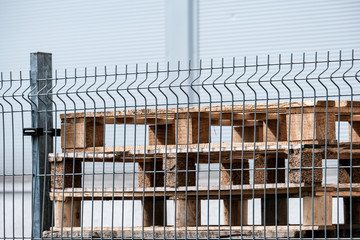 garden fence details in countryside home