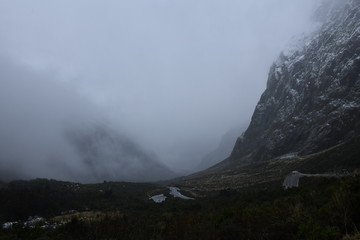 ニュージーランドのミルフォードサウンド