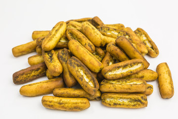 heap of mediterranean crunchy grissini with rosemary