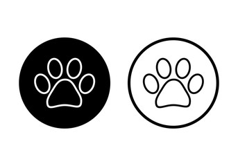Paw icon vector. Paw Print icon