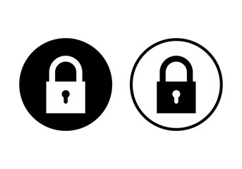Lock icon. Encryption icon. Lock Icon in trendy flat style isolated on white background. Security symbol for web design