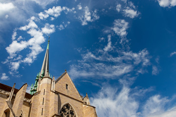 Church and deep blue sky