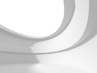 Futuristic White Architecture Design Background