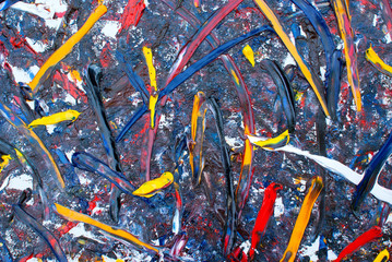 Painting Oil house, oil paints