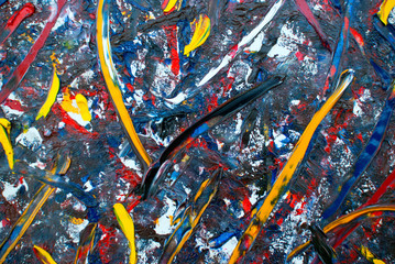 Painting Oil house, oil paints